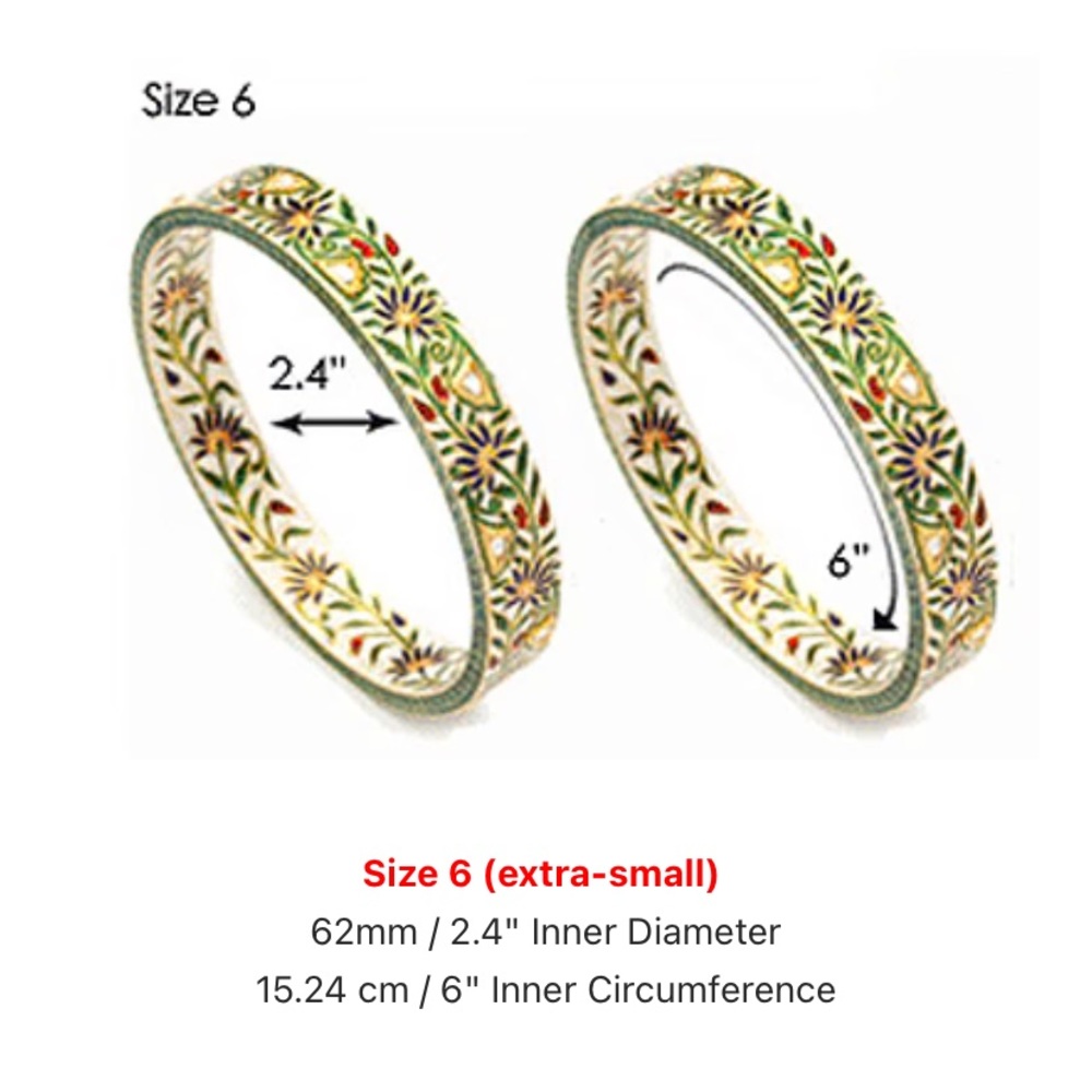 Amrita Singh Black Silver Bangles Stack Size 6. - image 4